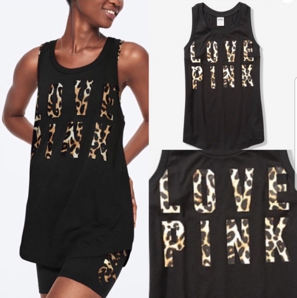 NIB LOVE PINK LEOPARD TANK